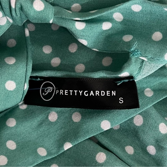 PRETTYGARDEN Halter Neck Sleeveless Maxi Dress tiered Sundress, polka dot, sz S - Picture 10 of 16